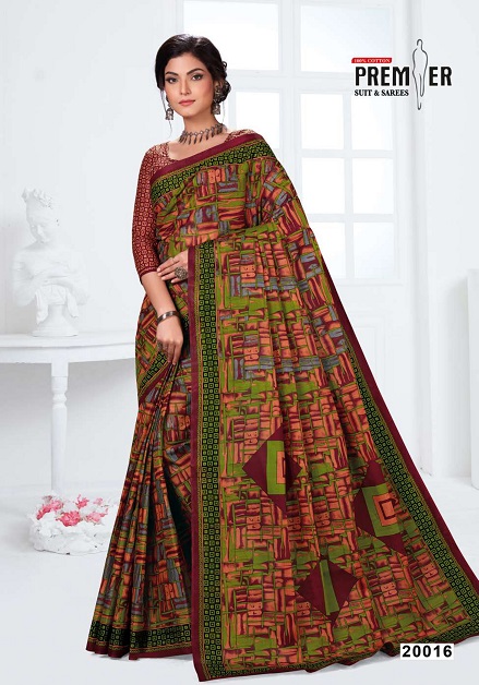 Premier Sun City Vol 20 Pure Cotton  Printed Designer Sarees